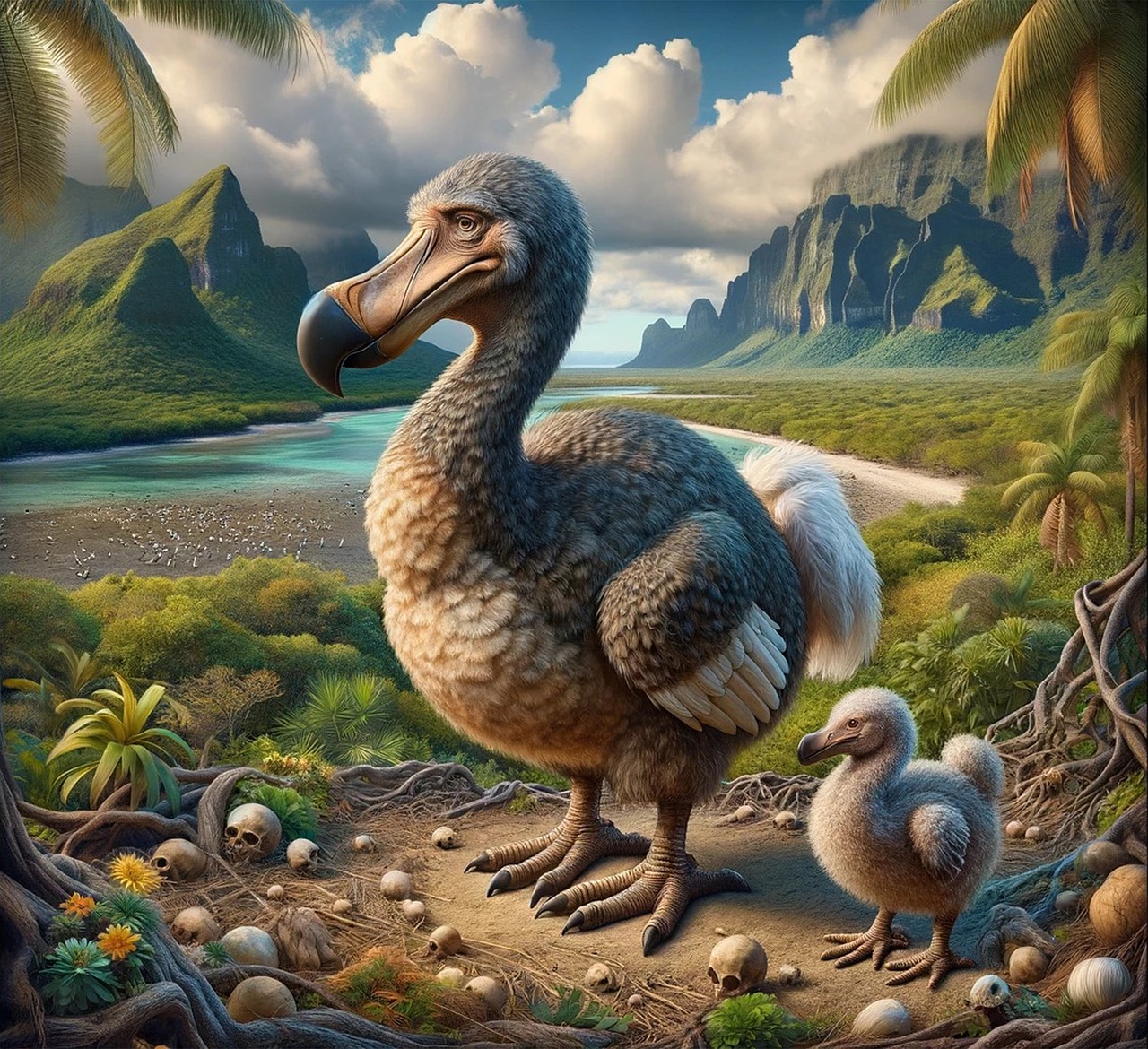 ai generated, dodo, bird
